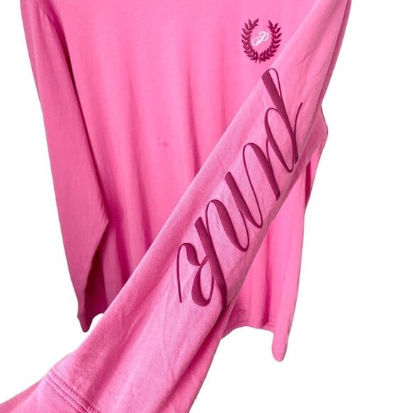 Pink Victoria's Secret Long Sleeve Oversized Campus T-Shirt in Size XS - Picture 5 of 11